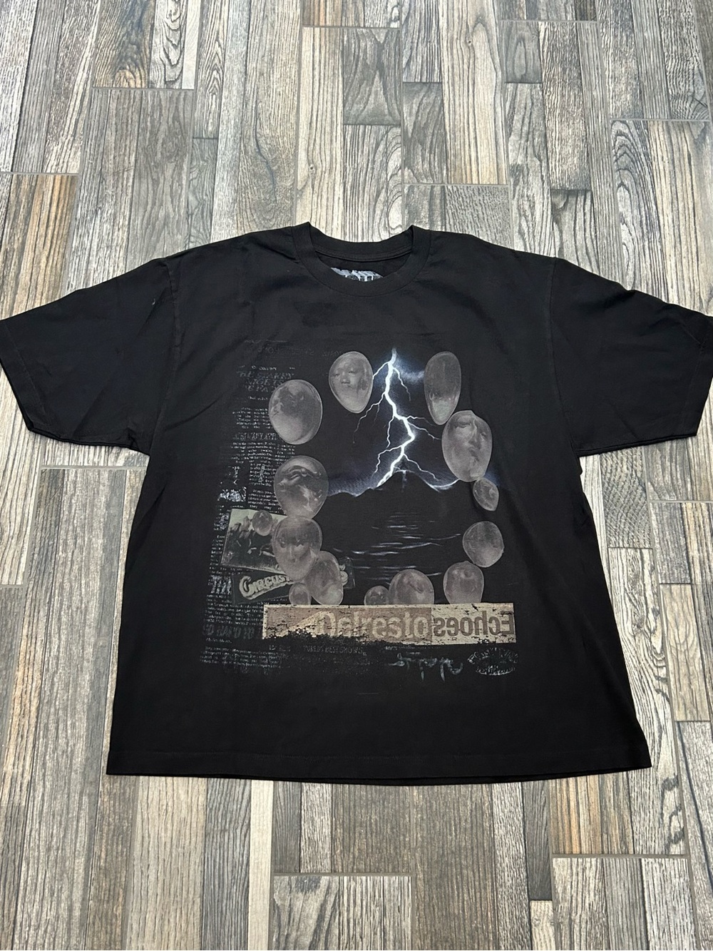 👁️ Travis Scott Utopia Echoes Circus Maximus Tour T-Shirt Black Delresto Graphic